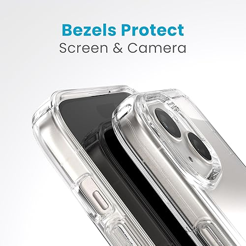 Miniatura 6 de Speck Funda transparente para iPhone 15, delgada, protección contra caídas, para iPhone 15, iPhone 14 y iPhone 13, resistente a los arañazos, no se