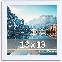 VictoR Dali Photo Frame 5x5 White Picture Frame Square Wooden Photo Frame 5x5 Square White