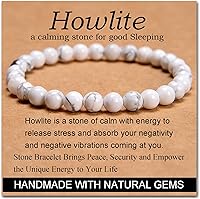 Vista 661 de MASSIVE BEADS Pulsera elástica de yoga hecha a mano con piedra natural, cristal curativo, energía, regalos para adultos unisex de 0.157 in, 0.236