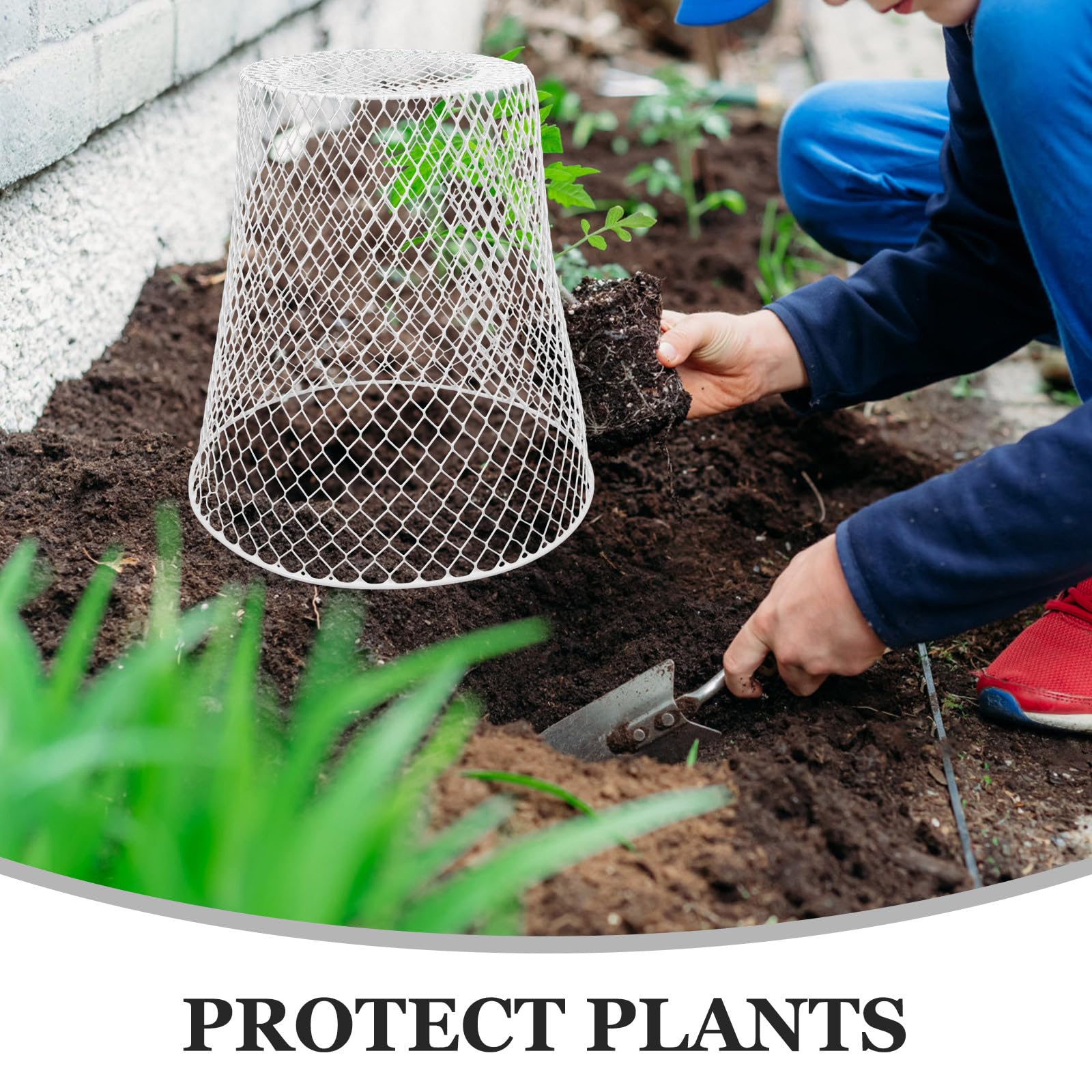 GANAZONO Cloche De Jardin Couvertures De Plantes en Cloche en Grillage Protections De Cage De Plantes en Métal Contre Les Animaux Protections De Plantes en Métal pour Empêcher Les Lapins