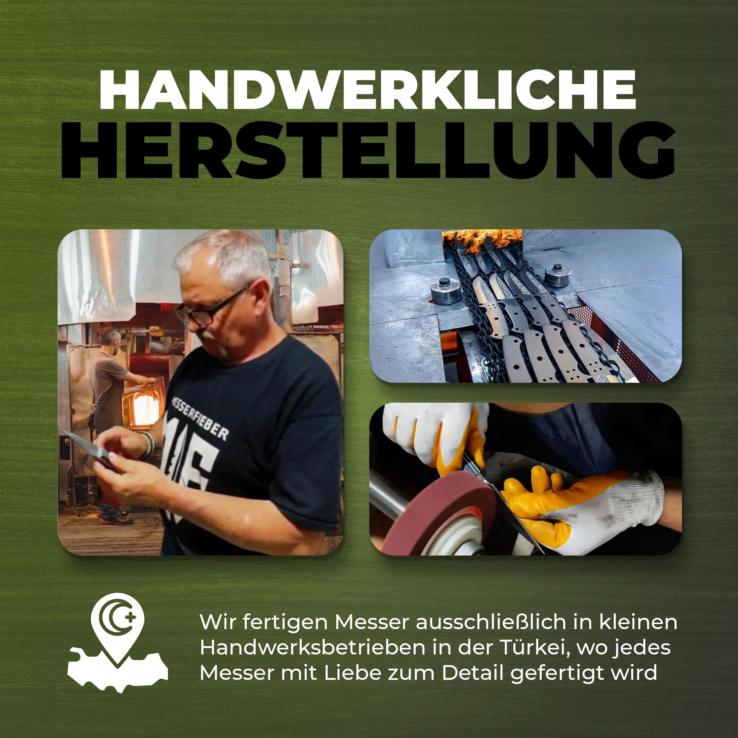 Messerfieber® Filetiermesser 16 cm [Mit Edelstahlklinge & T10-Griff] – inkl. Kydex-Scheide – Filetiermesser für Fisch & Fleisch – Ausbeinmesser für Küche, BBQ & Outdoor (Handgefertigt & Rostfrei)