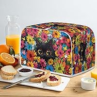 Vista 20 de Marbling Butterfly Print 2 Slice Toaster Dust Cover, Kitchen Small Appliance, Anti Dust and Fingerprint Bread Machine Cover