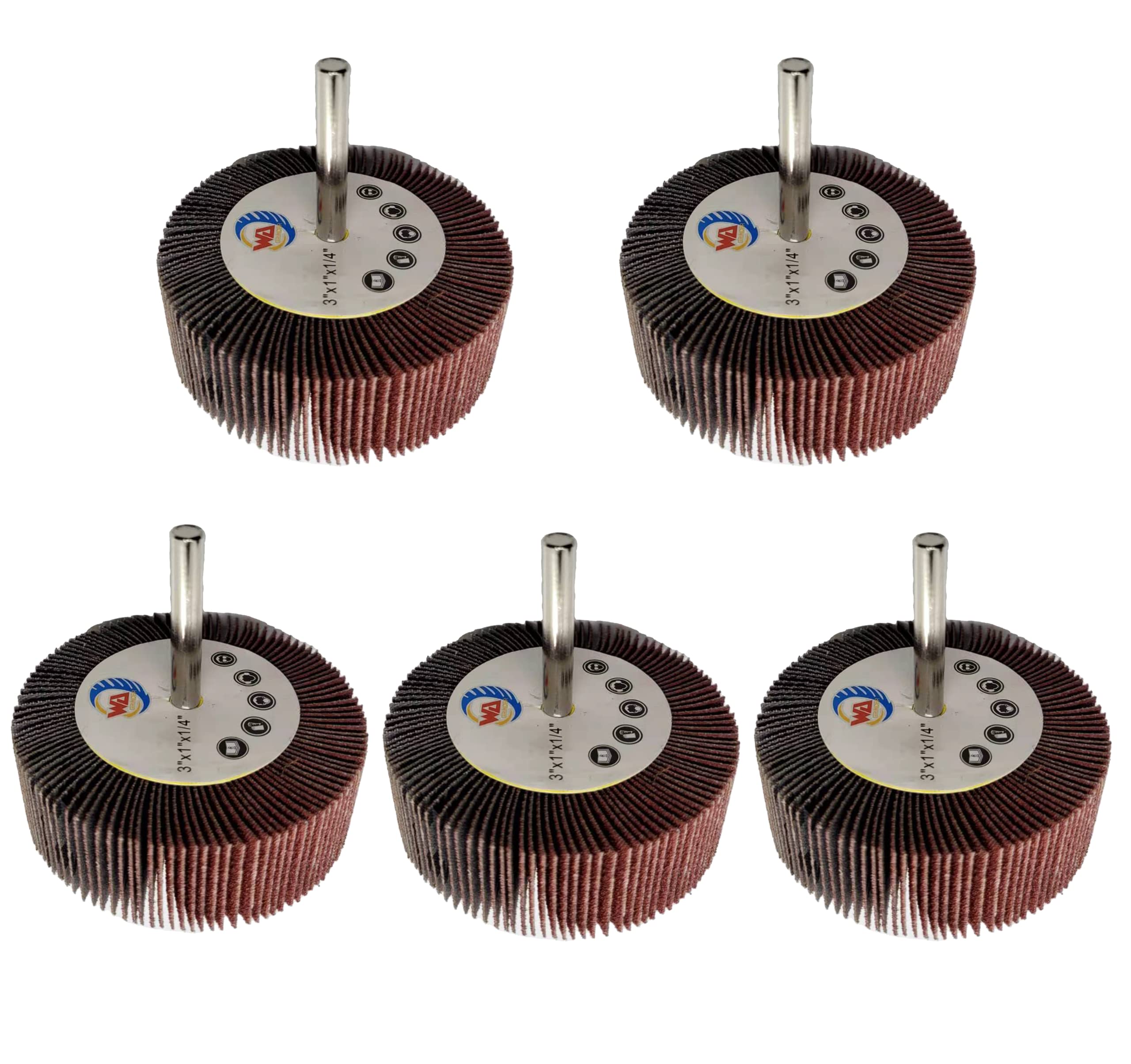 Industrial Flap Wheels - Grit 80, FREE SHIPPING -1