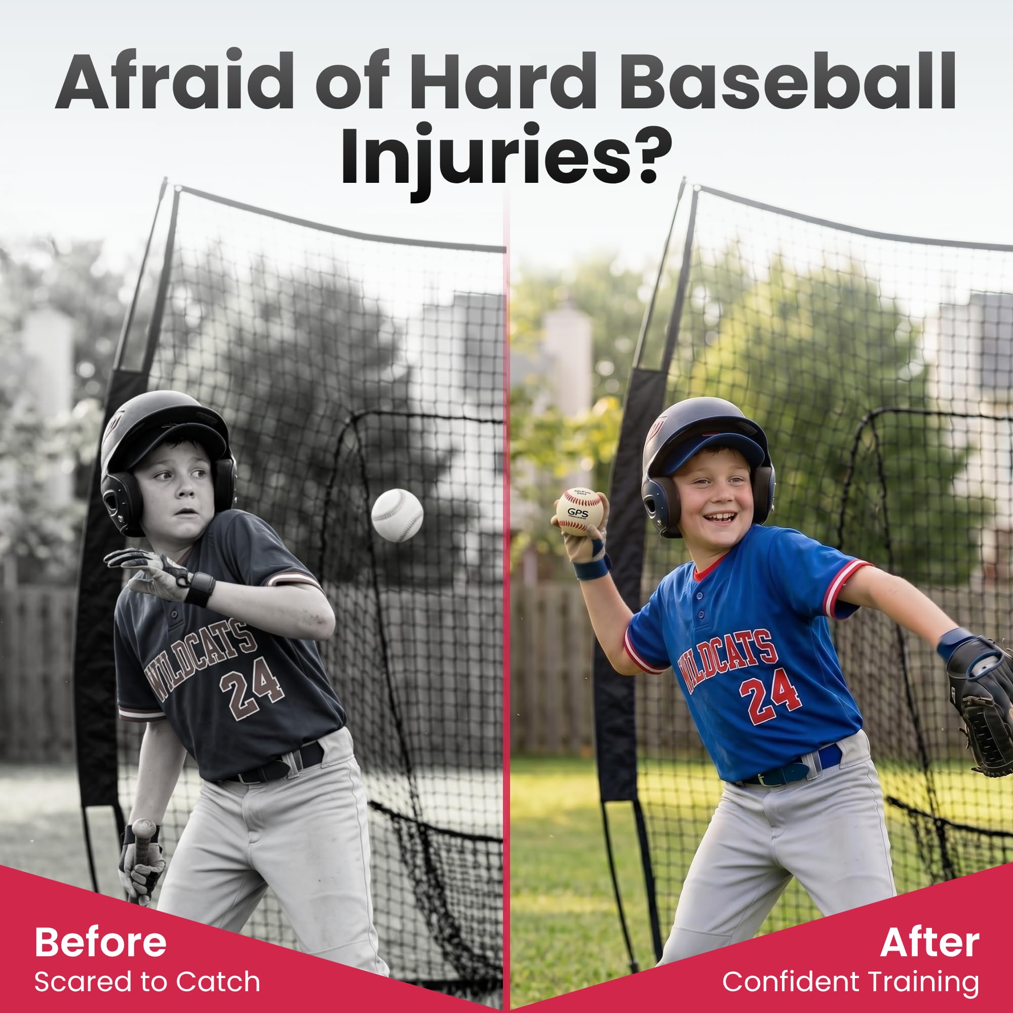 Grady's Pitching School GPS Athletics - Juego de 6 pelotas de entrenamiento suaves de bajo impacto para niños, para entrenadores, para principiantes, 6 unidades por paquete
