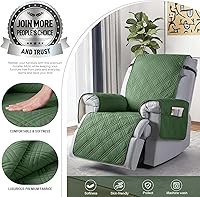Vista 72 de TAOCOCO Funda impermeable para silla reclinable, antideslizante, de gran tamaño, para silla reclinable con bolsillo, funda para silla reclinable