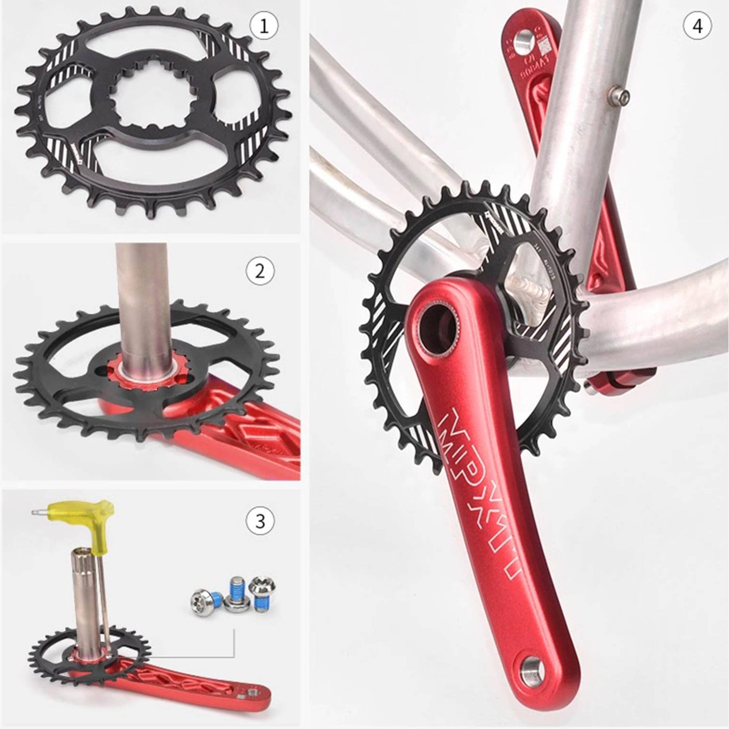 Amazon | PROWHEEL ダイレクトマウントバイクチェーンリング 28T