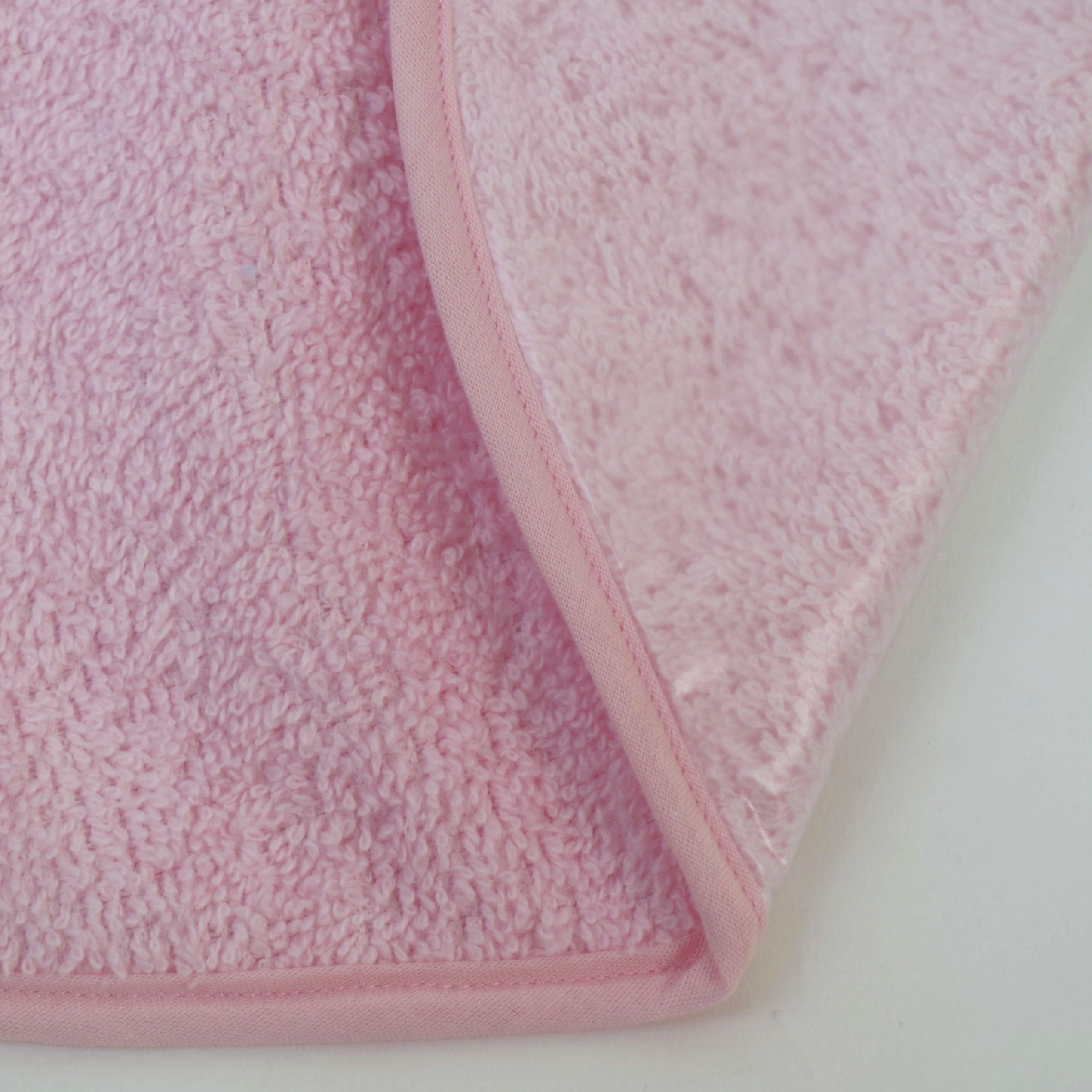 10XDIEZ Pack de 3 bavoirs en éponge pour crèche couleur rose avec élastique. lavables, extérieur en éponge et revers imperméable. dimensions : 33x29cm. - (Rosa - 33x29cm)