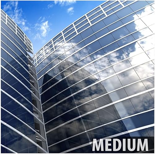 BDF S35 - Película reflectante para ventana con alto rechazo de calor, color plateado 35 (mediano) - 48 pulgadas x 24 pies