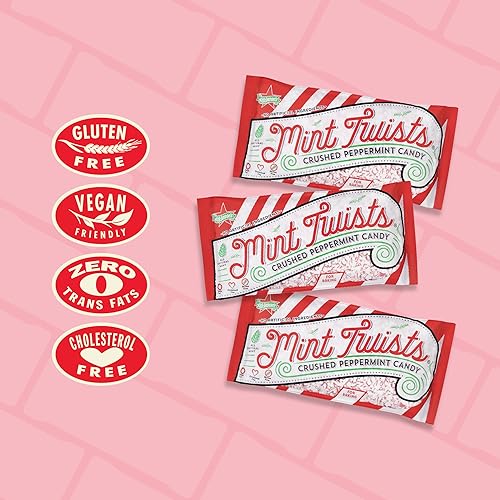 Miniatura 6 de Atkinson's Mint Twists - Caramelo de menta triturado (1 bolsa de 8 onzas)