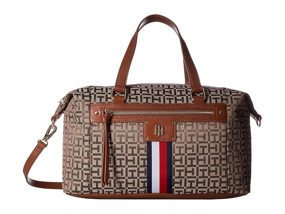 

Tommy Hilfiger Palmer Convertible Satchel (Khaki Tonal) Satchel Handbags