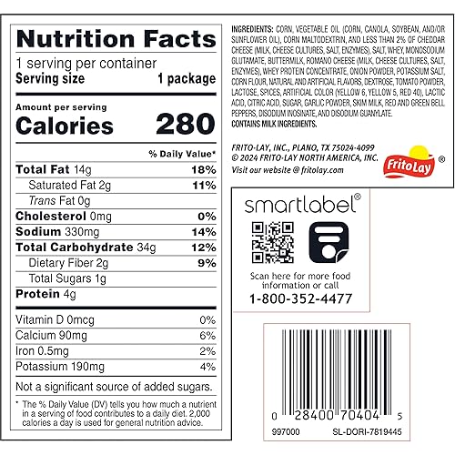 Vista 3 de Minis Botes, Doritos Queso Nacho, 1.95 onzas (paquete de 12)