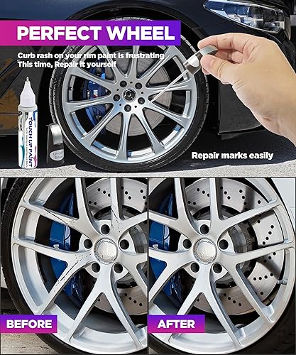 Miniatura 4 de Pluma de relleno de pintura para retoque de automóvil, dos en uno, para reparación de arañazos, para retoque de llantas de automóvil, bolígrafo de