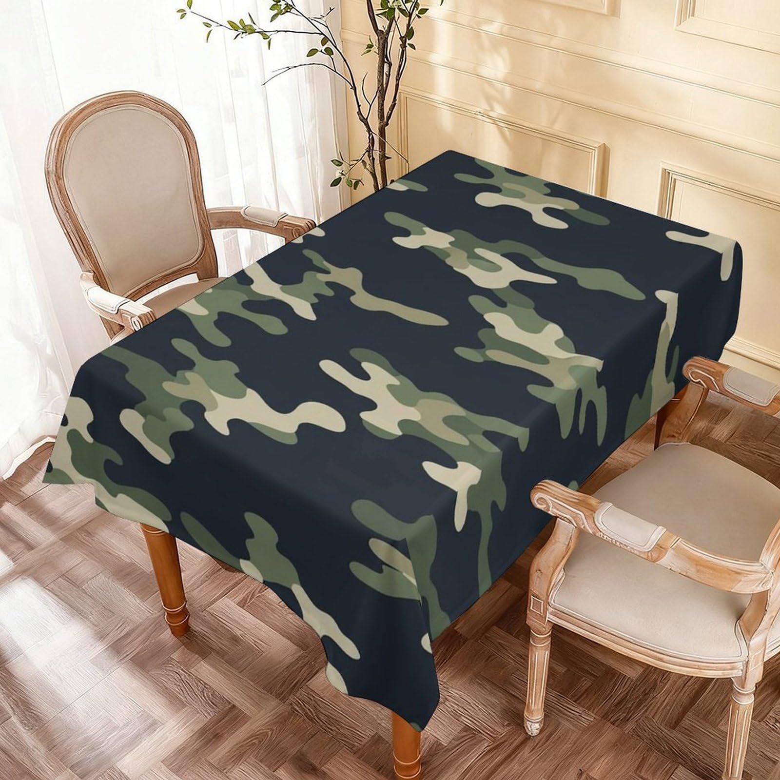 Nappe camouflage imperméable et durable à rayures tigre pour restaurant