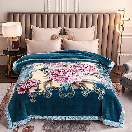 MODUSKYE Manta de piel sintética, de 78 x 90 pulgadas, cálida, ligera, de piel sintética de conejo, mullida, esponjosa, de pelo sintético de cabra