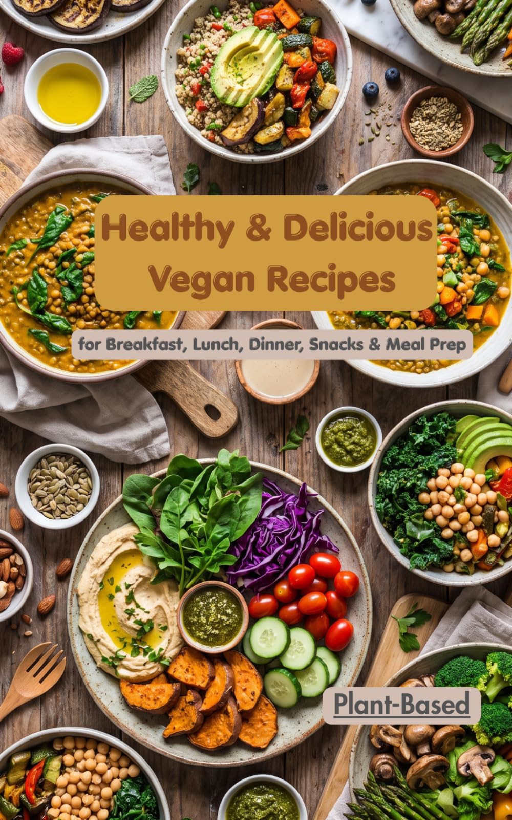Healthy & Delicious Vegan Recipes for Breakfast, Lunch, Dinner, Snacks & Meal Prep