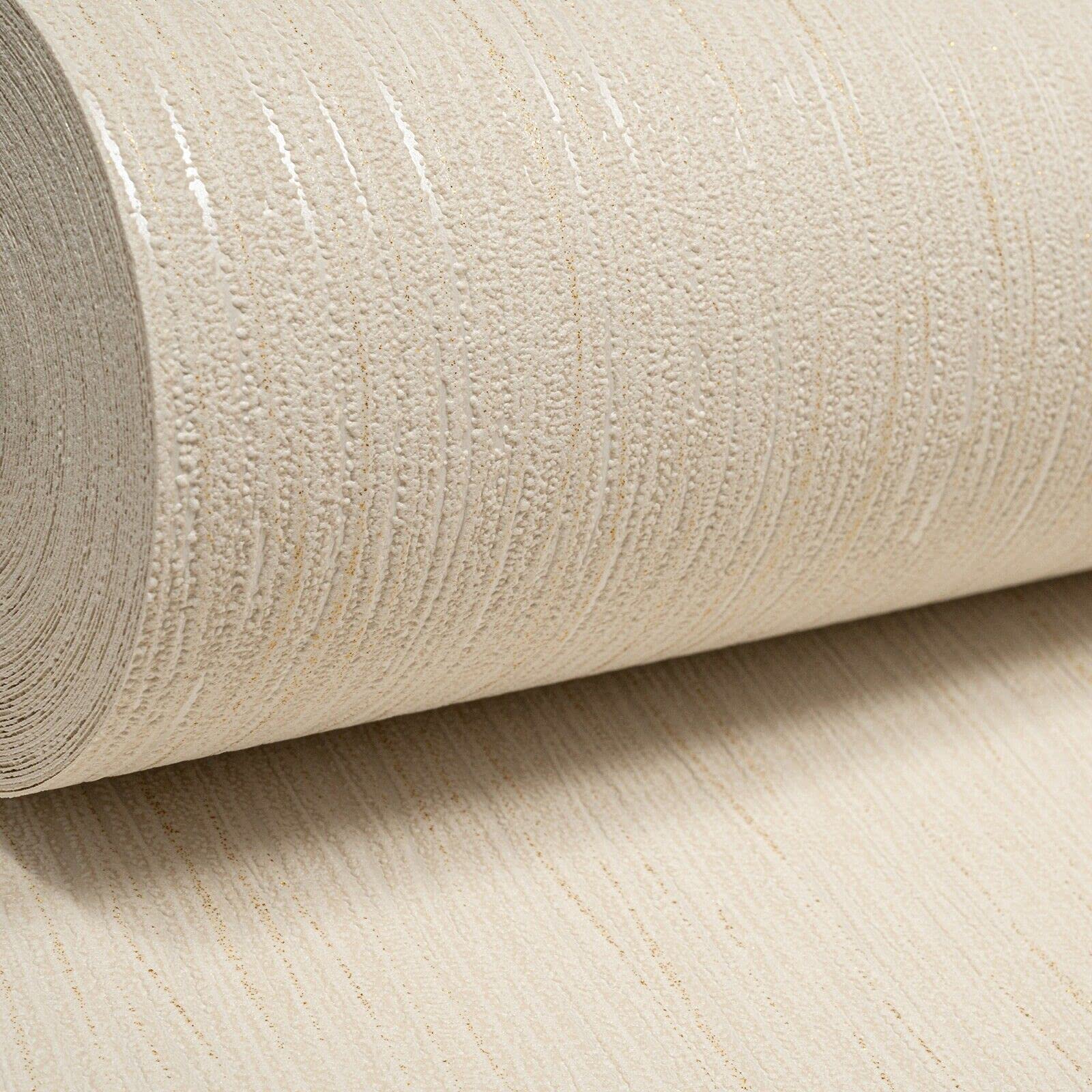 Sophie Laurence Gold Plain Metallic Glitter Textured Wallpaper For Living Room