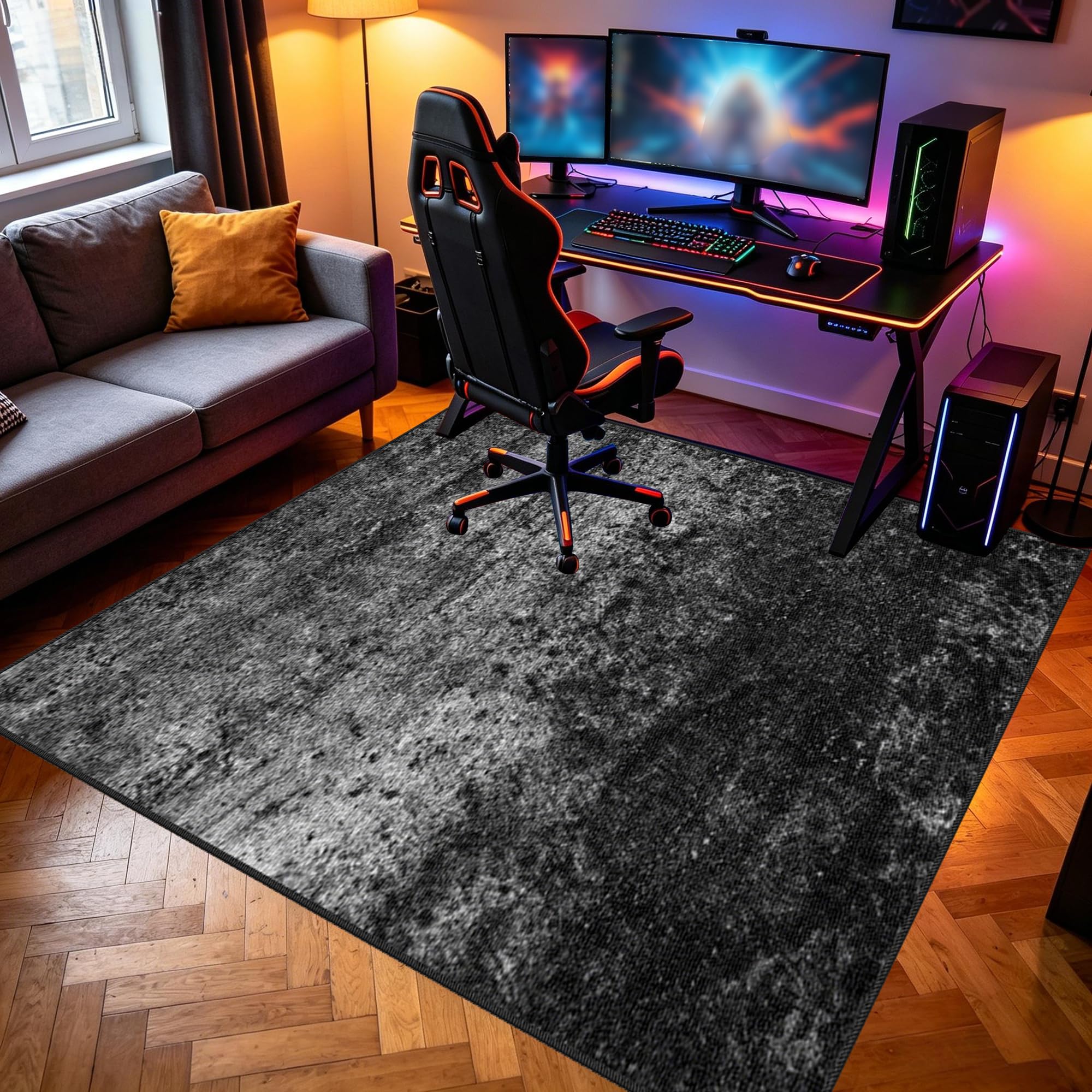 Tapis gamer de jeu antidérapant pour protéger le sol du salon