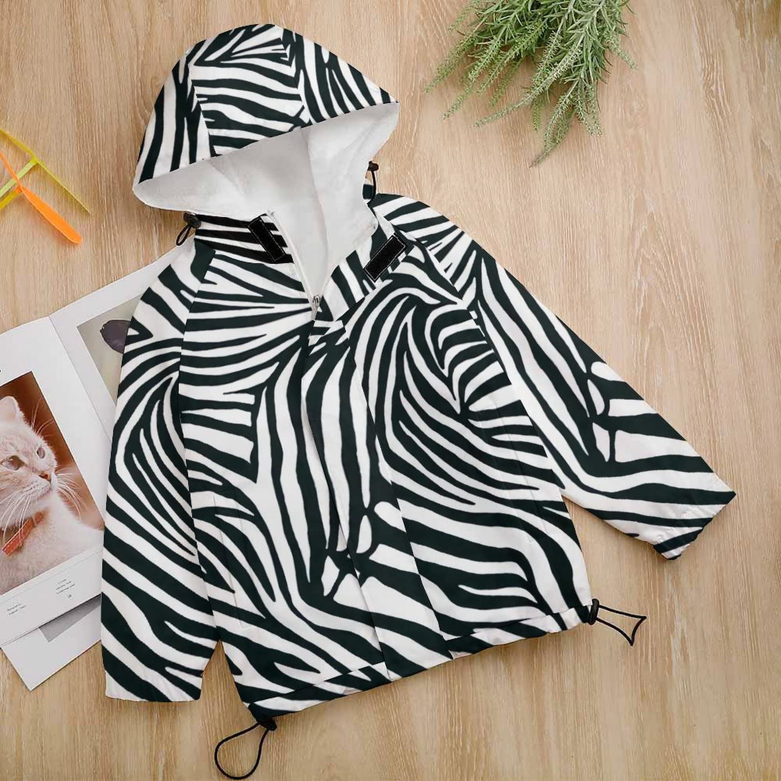 Amazon.co.jp: ゼブラ柄 ストライプ ジャケット キッズ ウインド