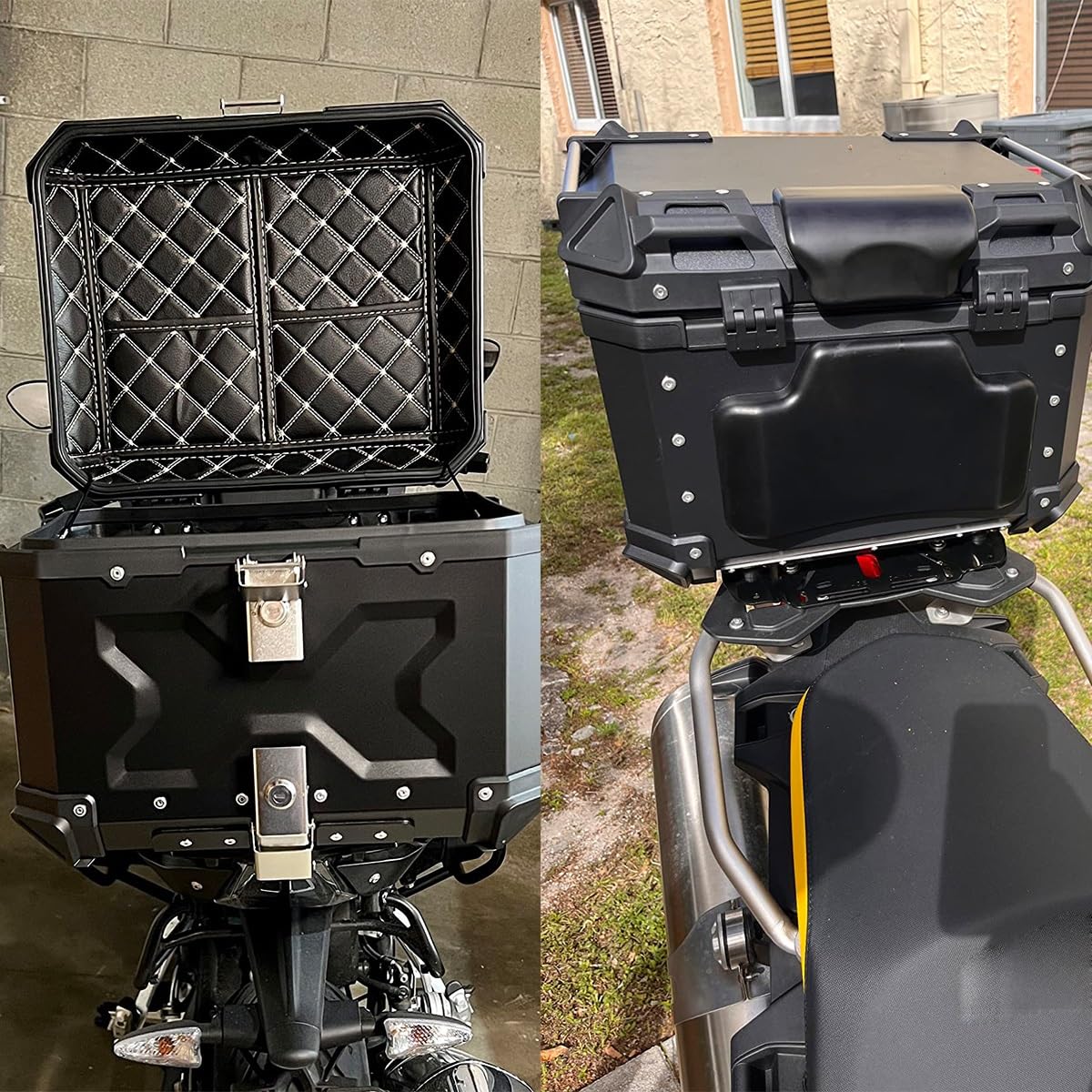 Bauletto Per Moto In Alluminio 28L 36L 45L 55L 65L 80L 100L Bauletto Posteriore Impermeabile Con Serratura Di Sicurezza