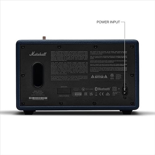 Miniatura 7 de Marshall Acton III - Altavoz Bluetooth para el hogar, sonido estéreo fuerte con controles de graves y agudos, alimentado por enchufe, entrada