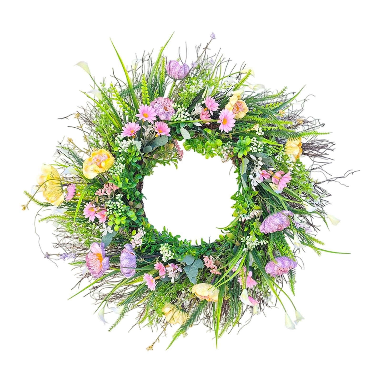 Decorazione Estiva Fiore Artificiale Durevole In Corona,50 cm