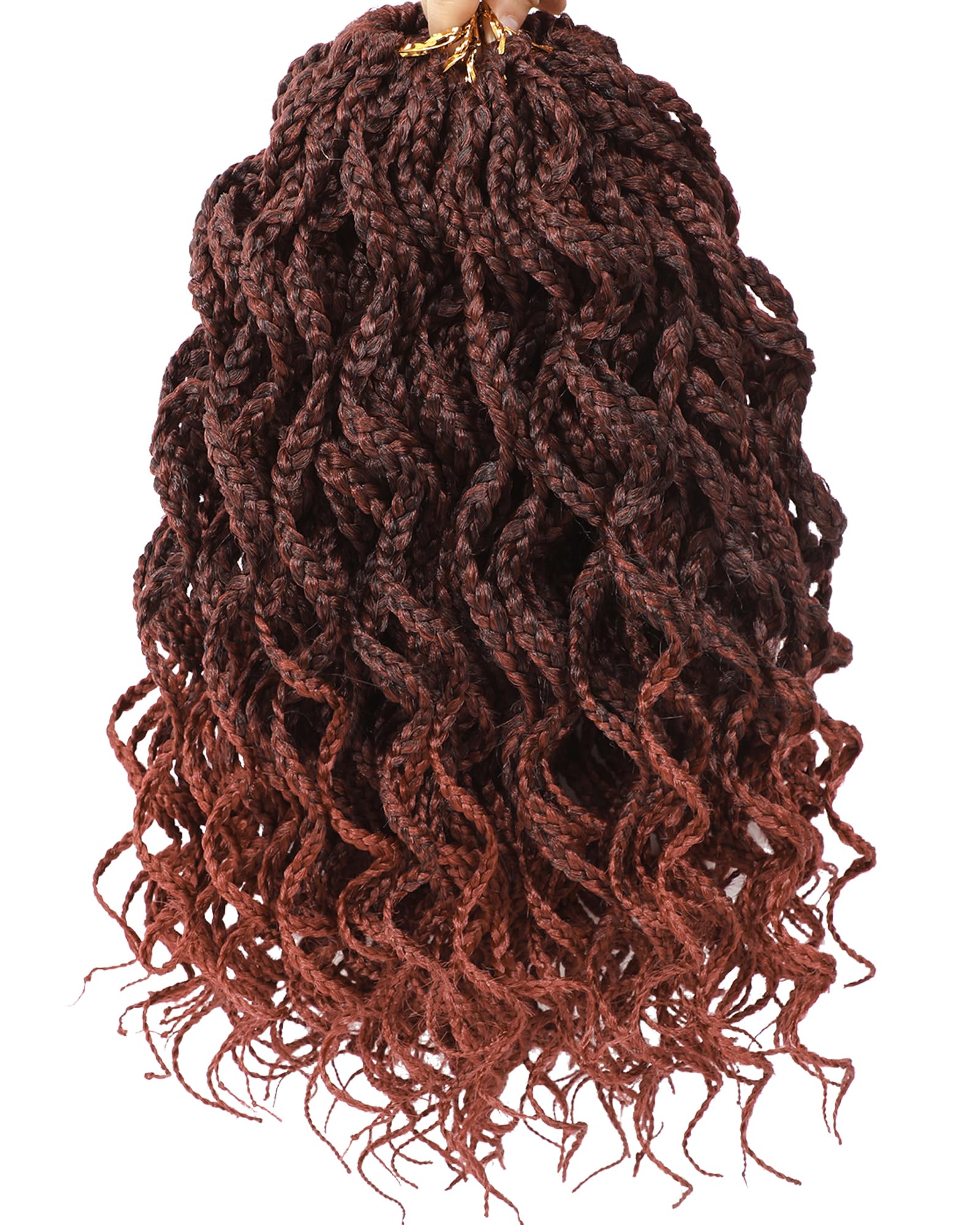 Amazon.com : Goddess Box Braids Crochet Hair Curly Box Braid Pre