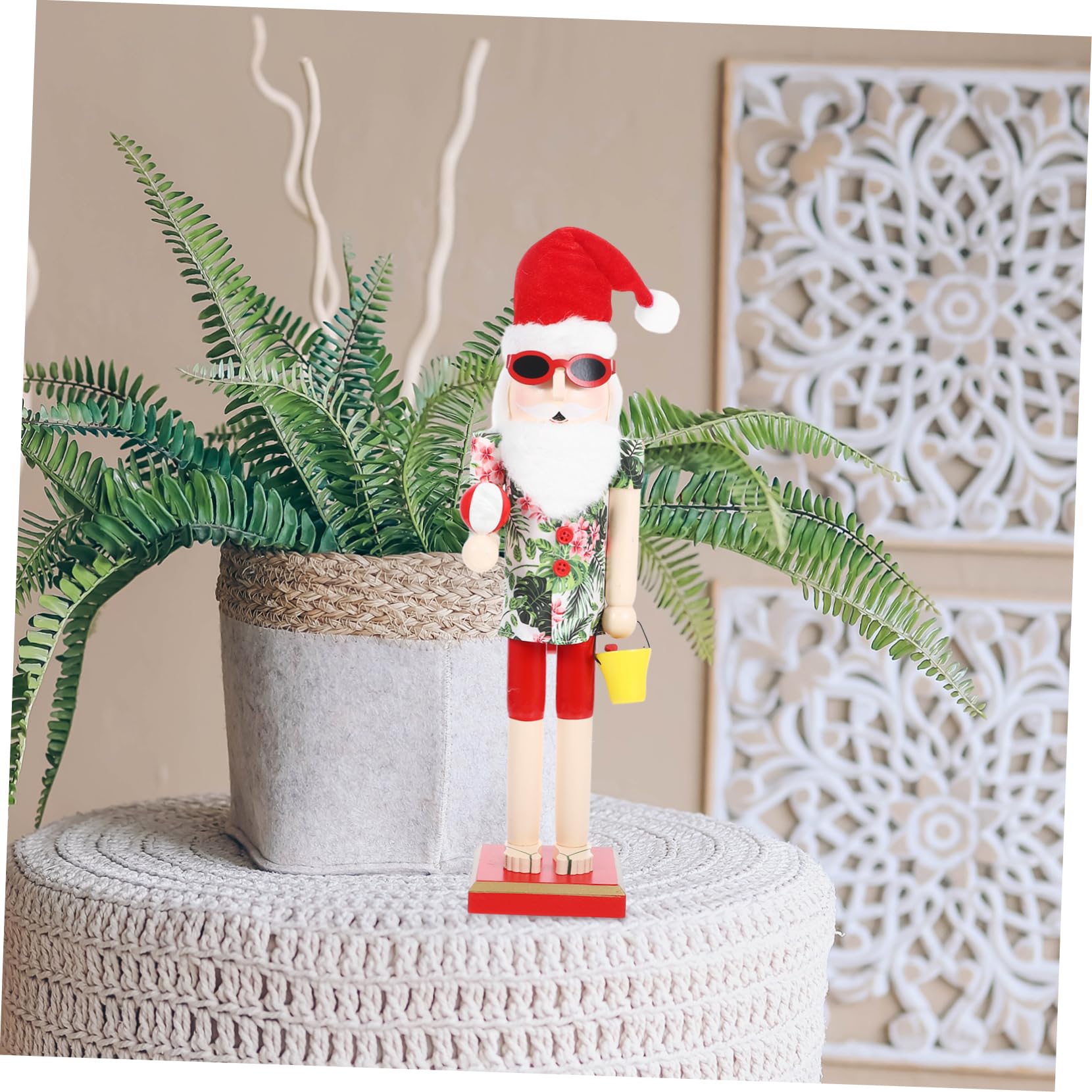 Déco De Noël Casse-noisette En Bois De Pin Bicolore Natural Christmas 245160