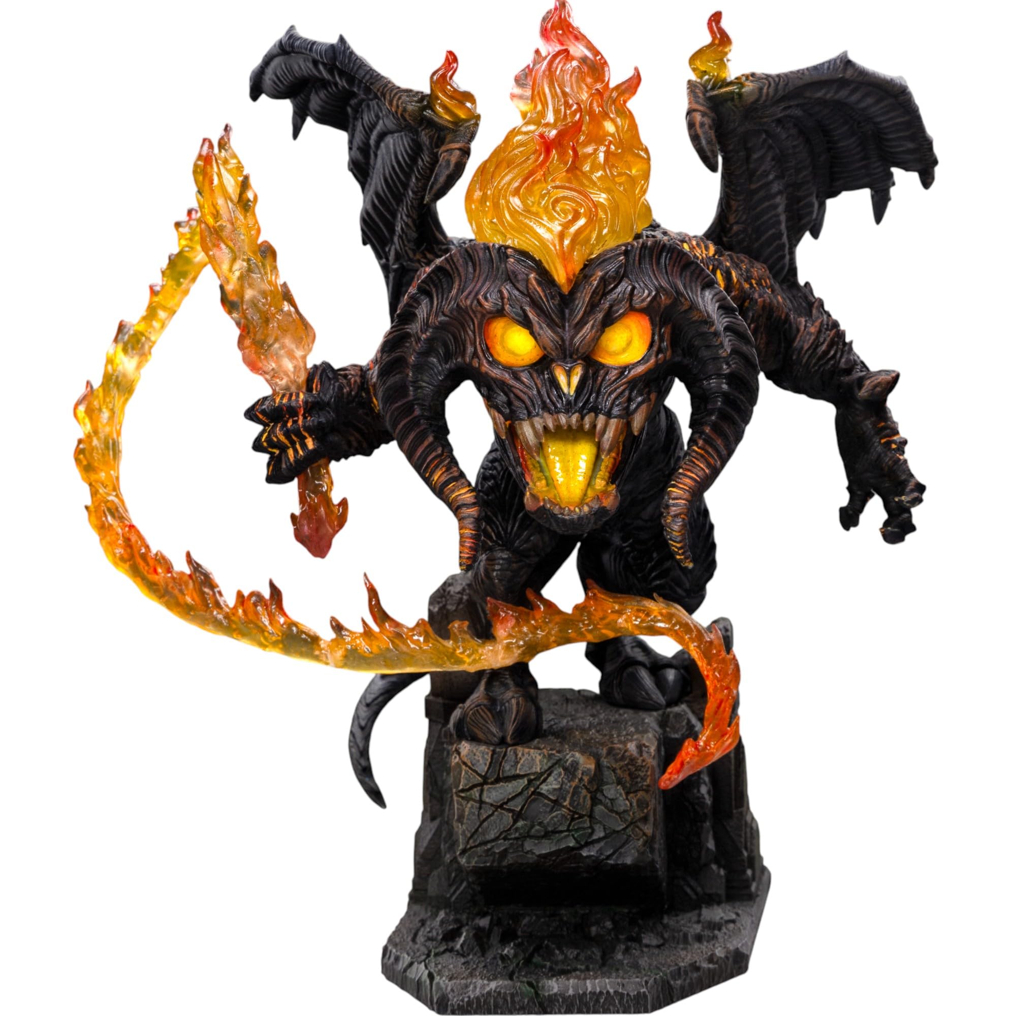 Iron Studios Statua da collezione Balrog Il Signore degli Anelli Minico Polystone Resina 17,3 cm