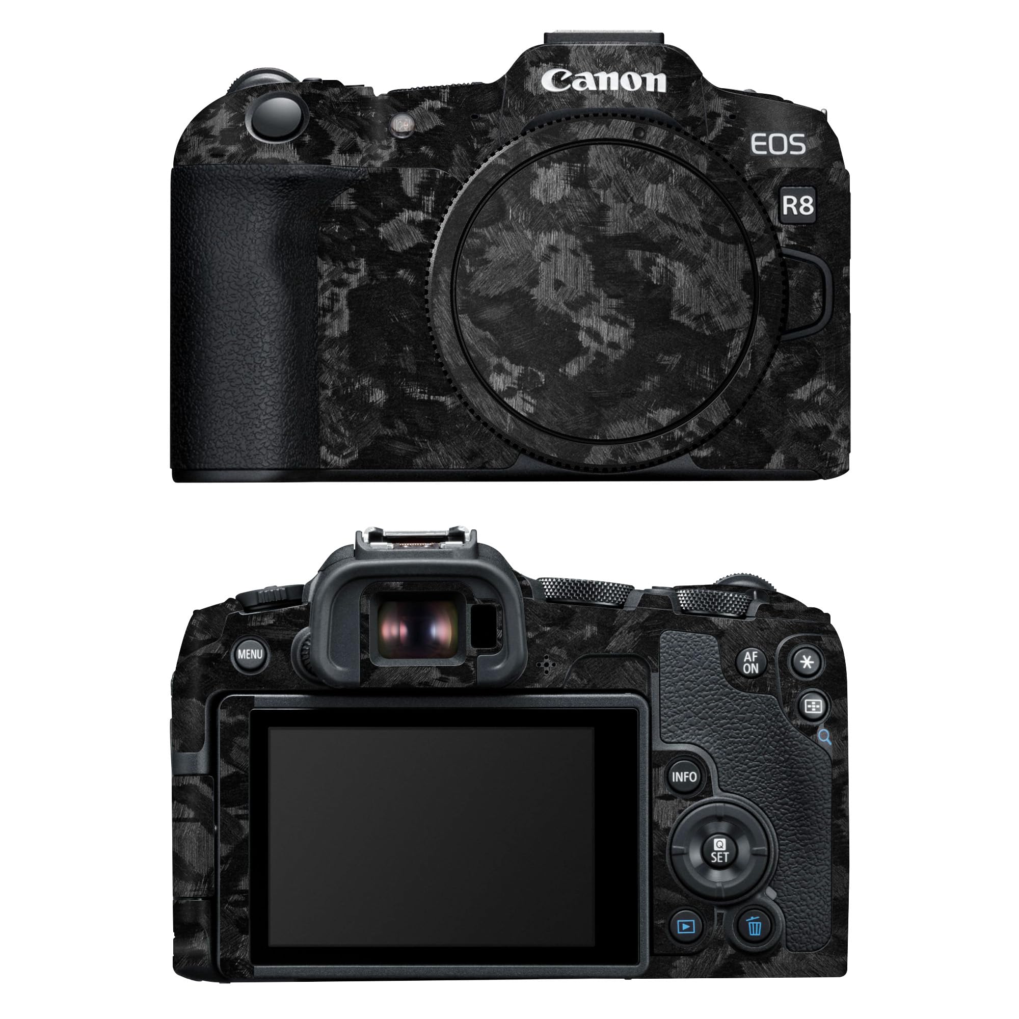 Capes India Camera Skin Cover Compatible with Canon EOS R8 | Anti Scratch | Protective Film (Design - Forged Carbon)-picture-11