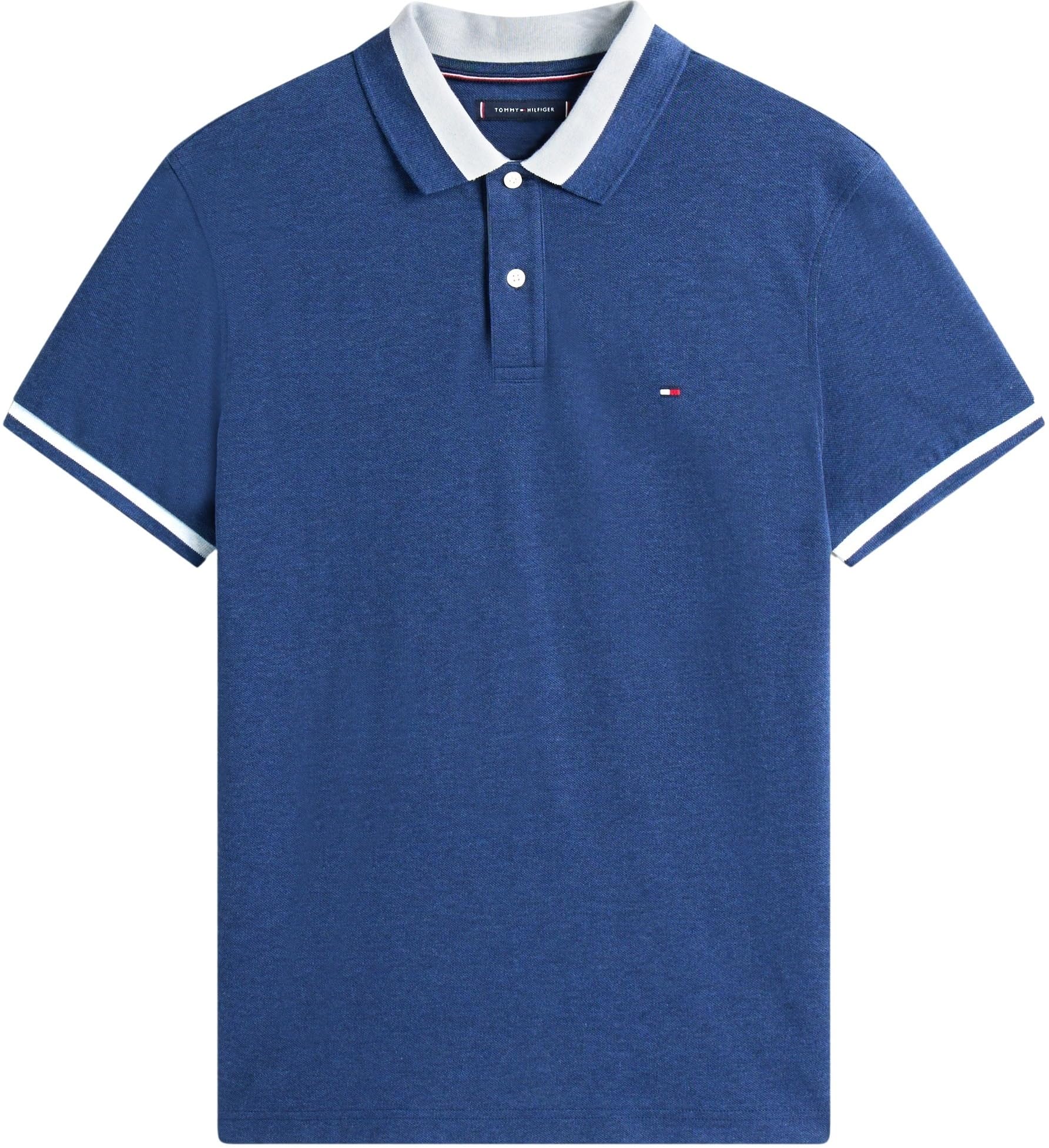 Tommy Hilfiger Uomo Maglietta Polo Maniche Corte Contrast Collar Block Regular Fit