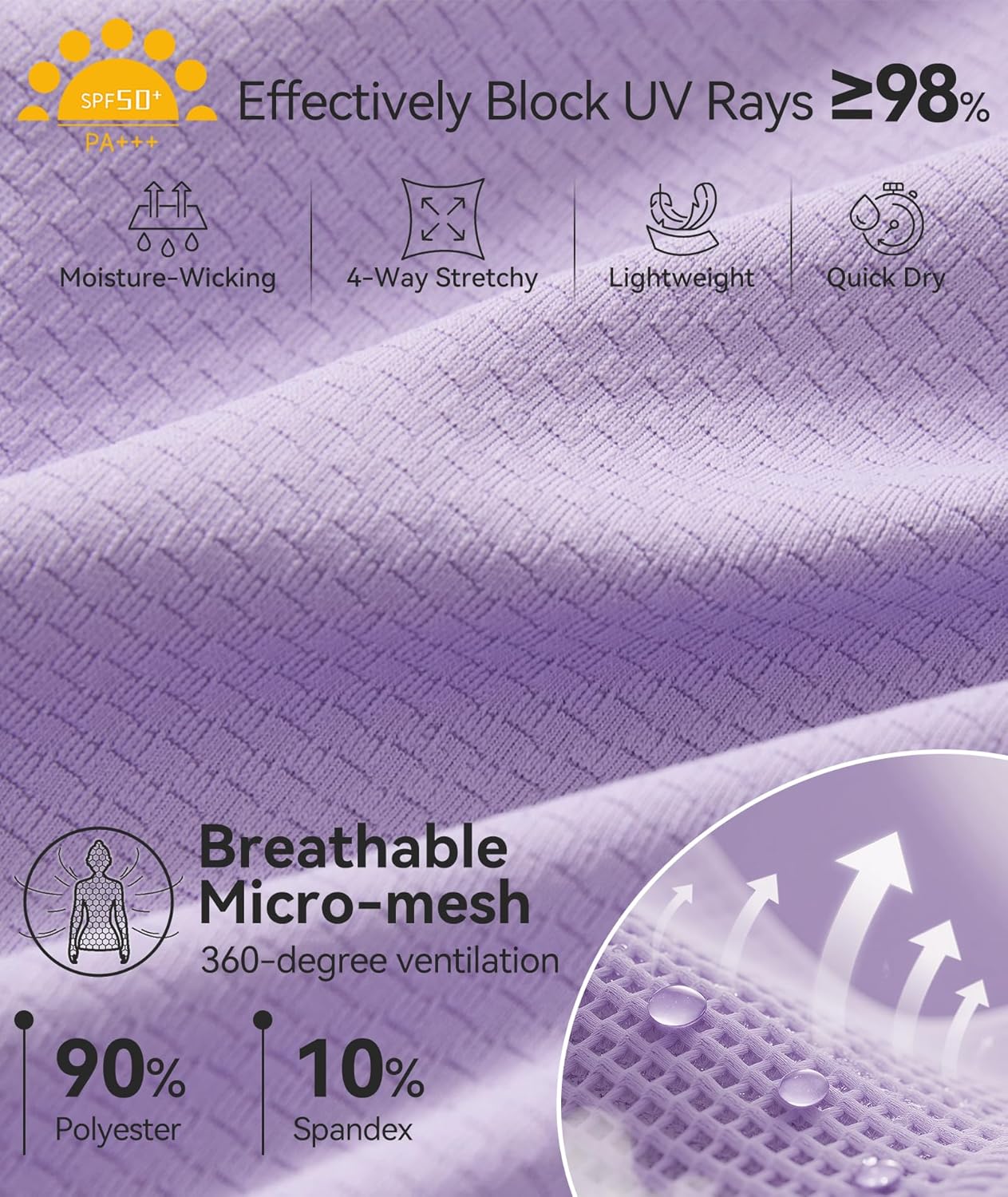 Casei Women's Sleeveless Golf Polo Shirt with Sunglass Loop, UPF 50+ Quick Dry Tennis Pickleball No-Tuck Peplum Top 1/4 Zip - Image 6