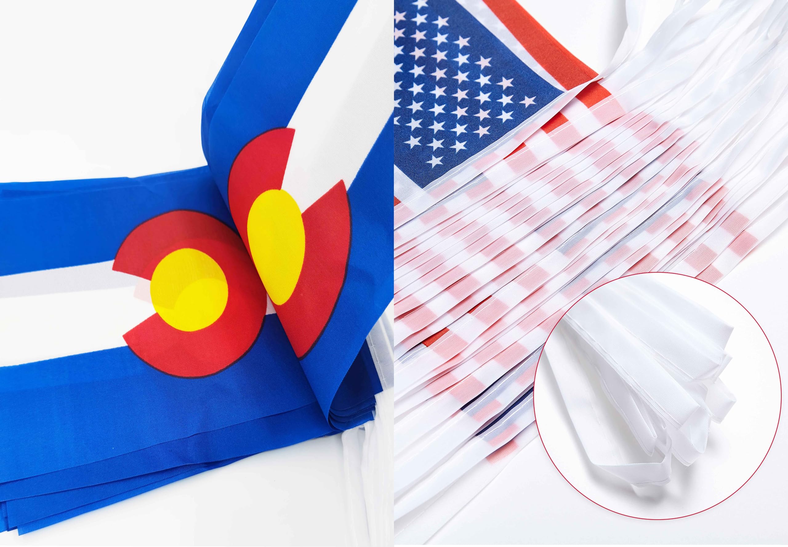 Snapklik.com : ZXvZYT USA US And Colorado Flag Banner String,Small Mini ...