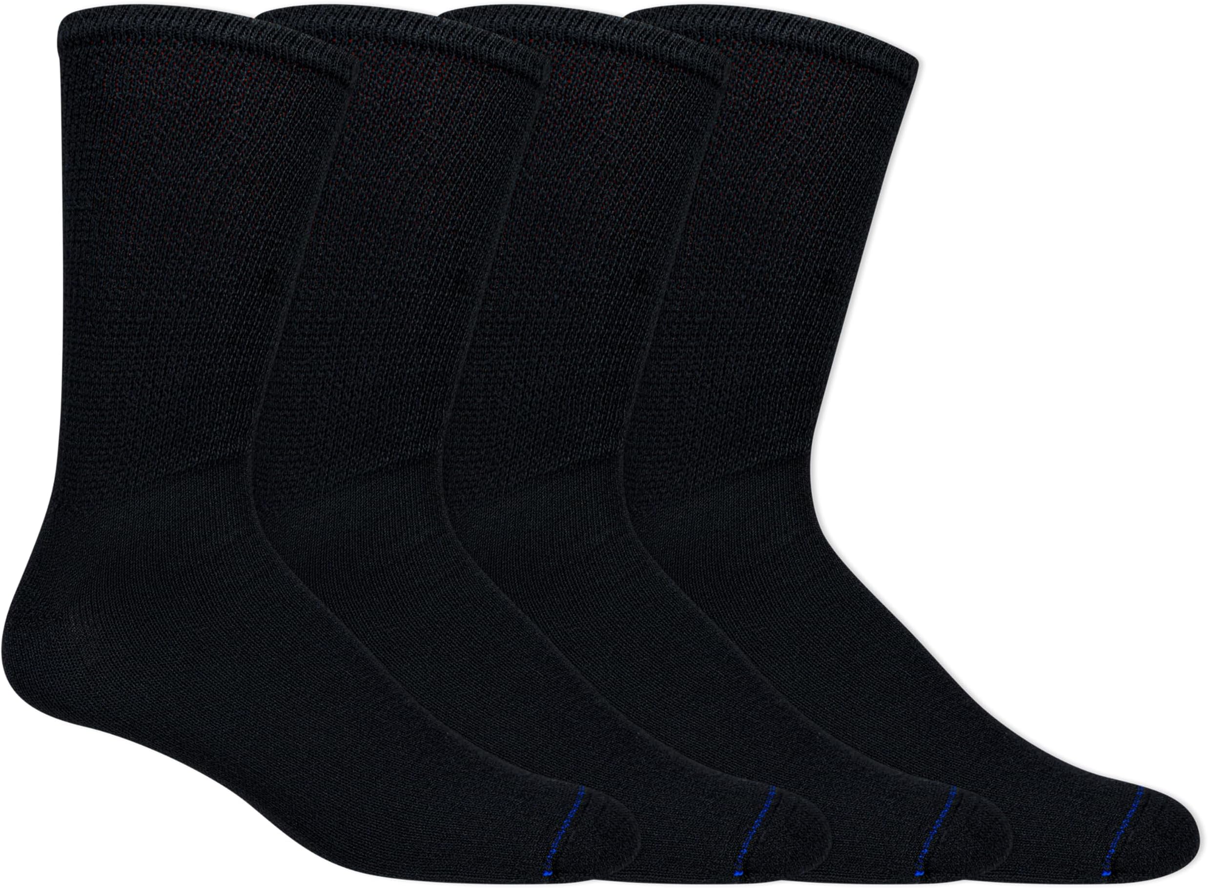 Dr. Scholl's Men's 4 Pack Diabetic and Circulatory Non Binding Ankle Socks