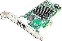 Vista 7 de Tarjeta adaptador de red (NIC) de escritorio Gigabit Ethernet de 1.25G Puerto de cobre RJ45 único 10/100/1000/1250Mbps PCI Express 2.1 x1
