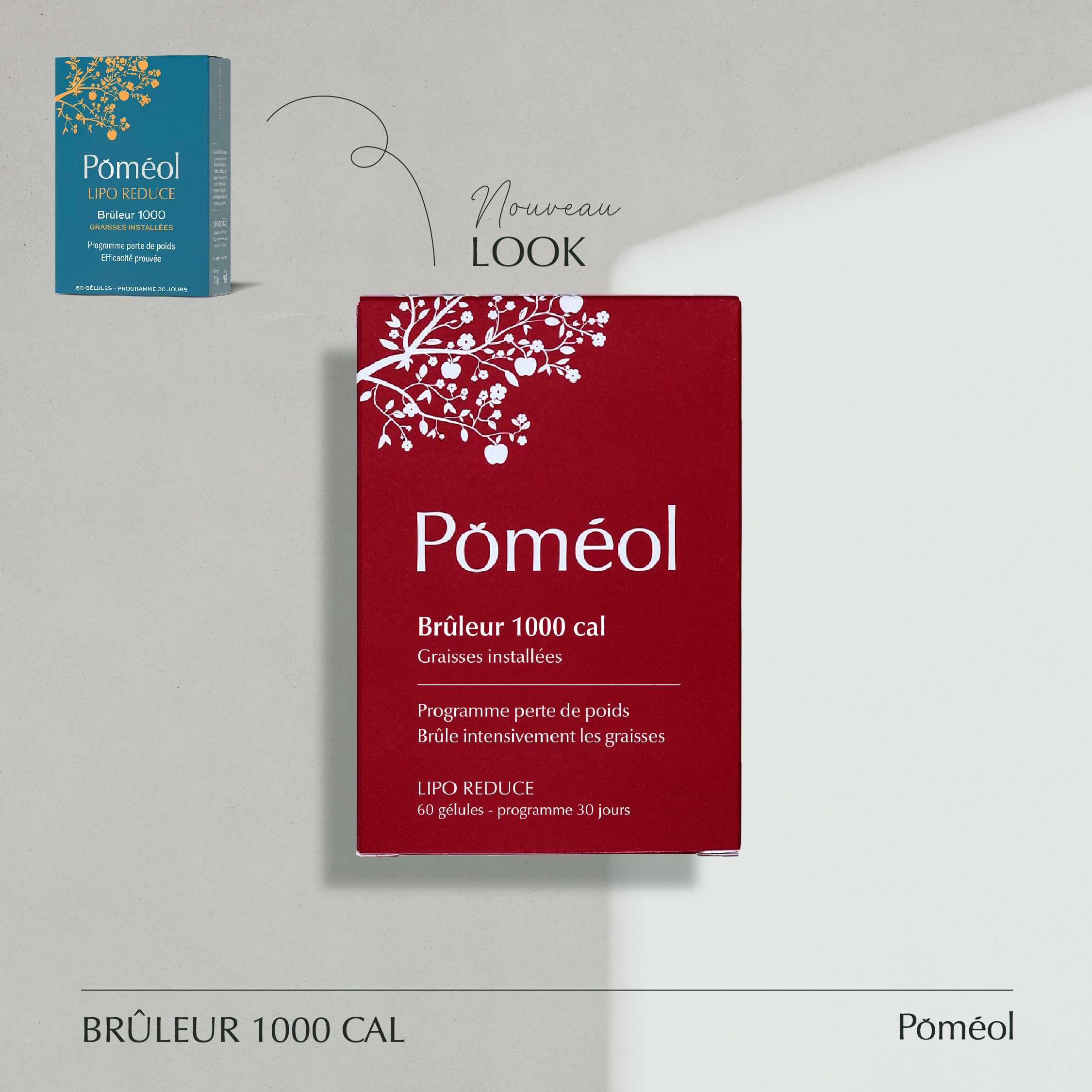 Brûleur de Graisse Puissant & Efficace 1000 Cal ǀ Complément alimentaire minceur ǀ Perte de poids ǀ Brûleur 1000 ǀ Graisses, Calories et Ventre ǀ Formule brevetée ǀ POMÉOL ǀ 30 jours, 60 comprimés