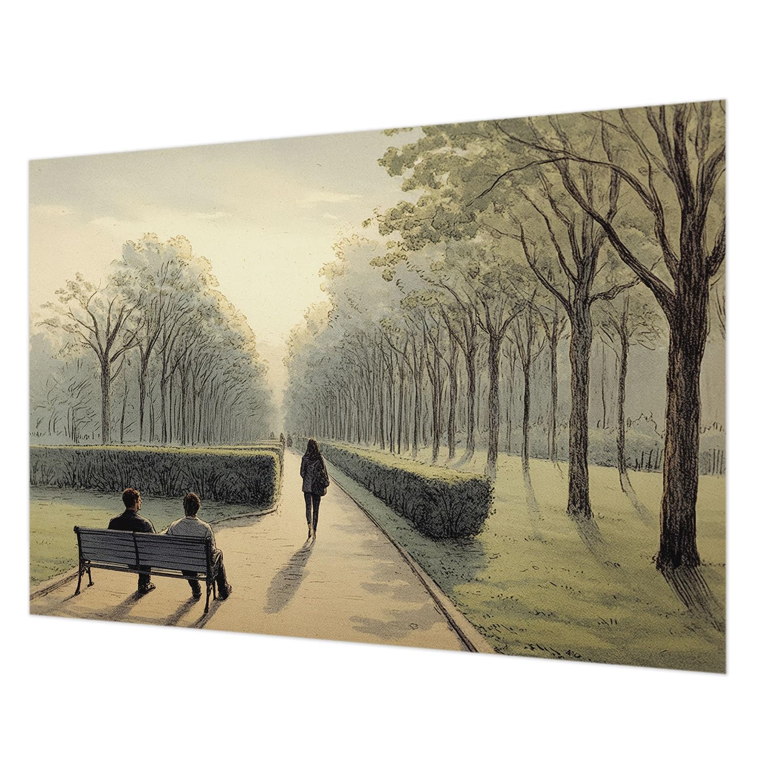 Papier peint intissé Parc de paix pour créer une ambiance sereine dans votre salon