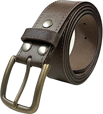 BS57 Classic Vintage Casual Jean Replacement Belt Strap or Belt 1-1/2"38mm Wide, Multi-Style Options