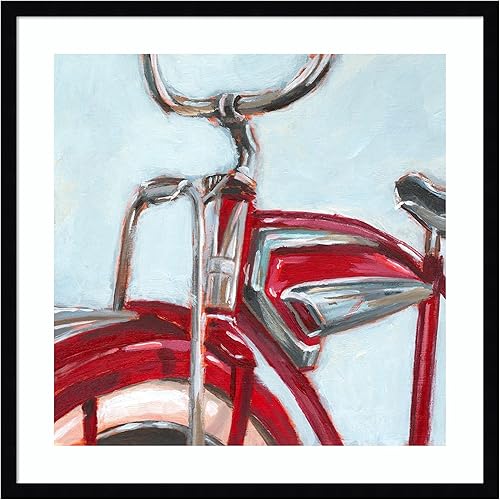 Miniatura 13 de Amanti Art Framed Wall Art Print 21x21 Retro Cycle II by Ethan Harper, Abstract Wall Art, Mid Century Modern Decor, Medium Poster Painting Artwork