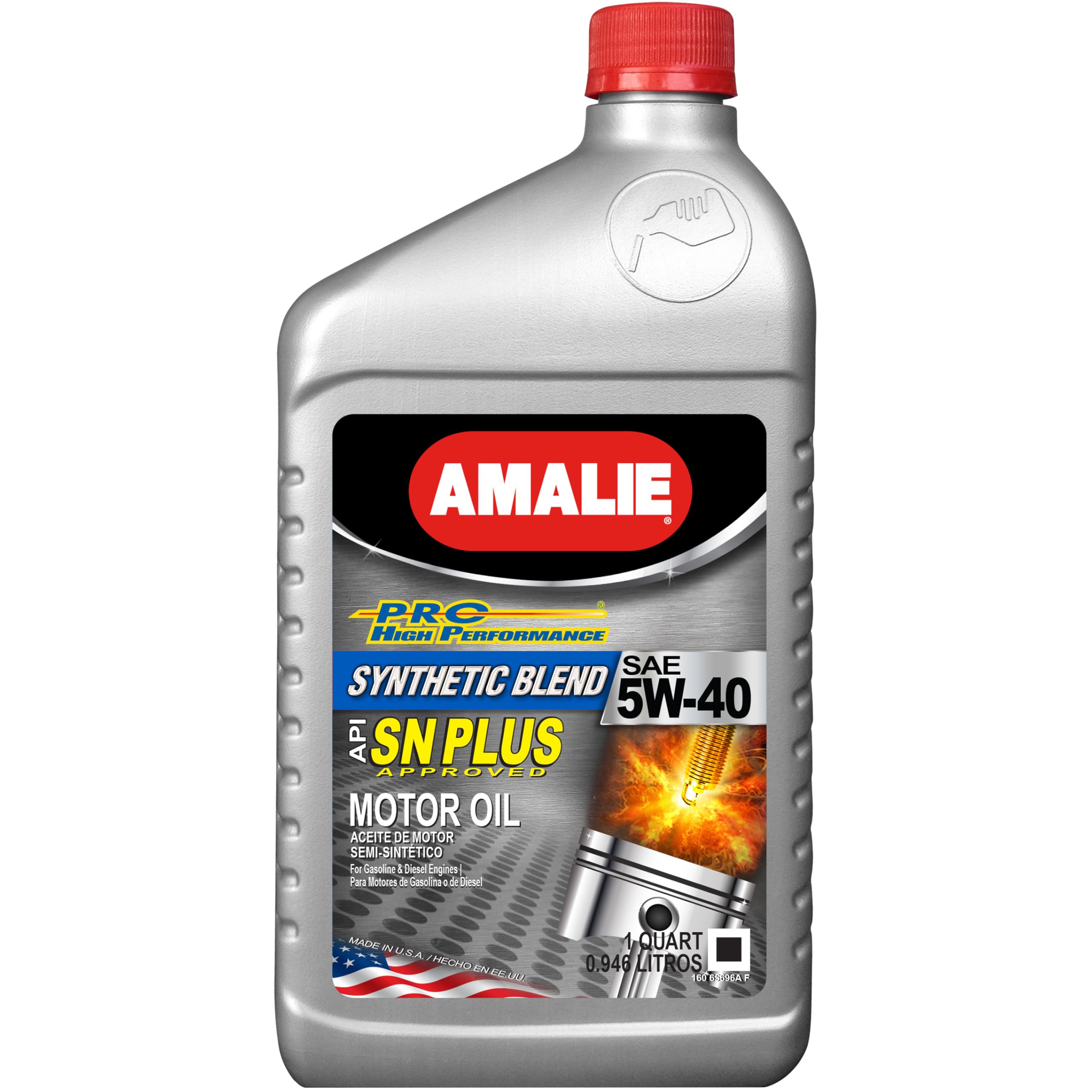 AMALIE (アマリー)PRO 2スト用オイル 1QT ６本セット Amazon.com: Amalie Pro High Performance 5W-40 Synthetic Blend