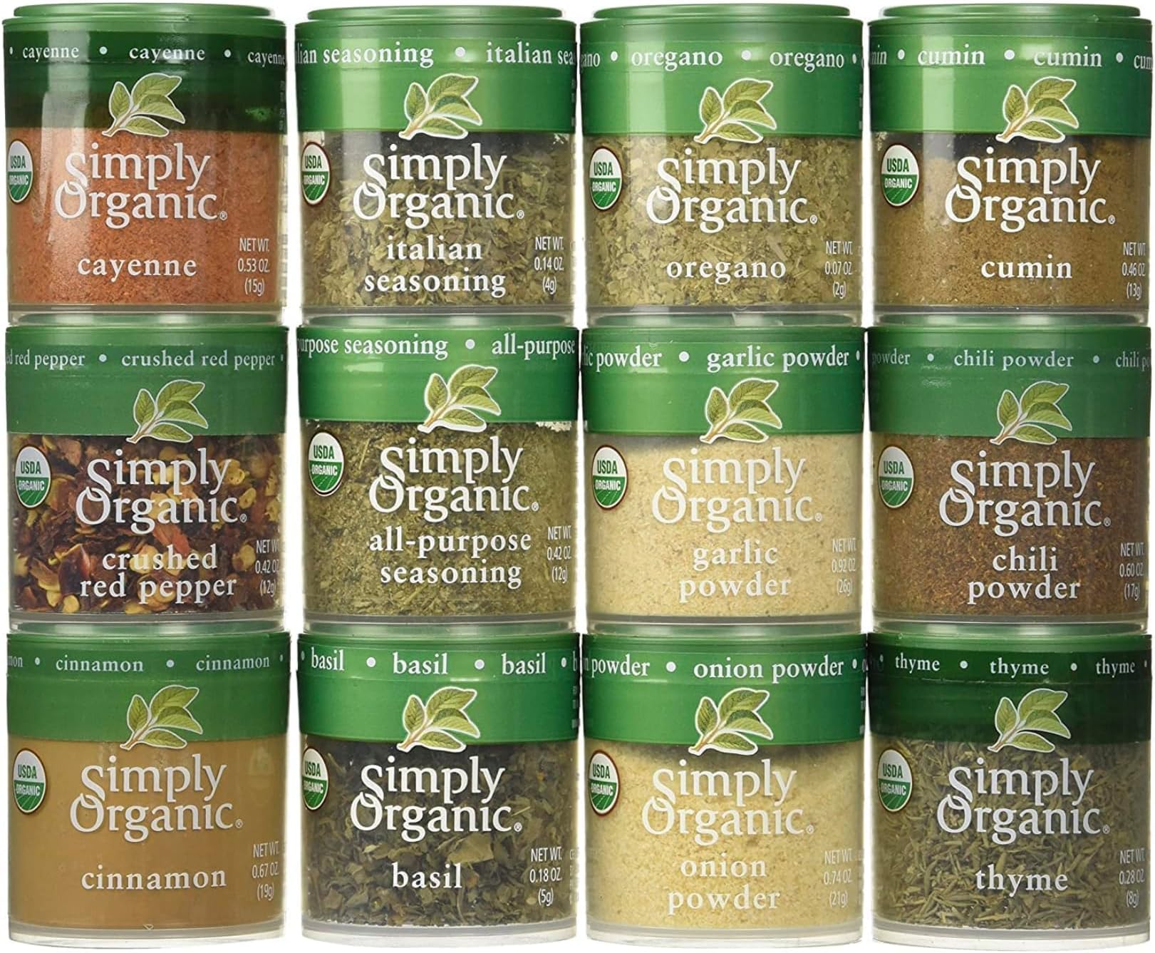 Generic Simply Organic Starter Spice Gift Set, 0.33 Ounce (Pack of 12)