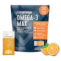 Algopix Similar Product 12 - Coromega MAX 2400mg Omega3 Fish Oil 