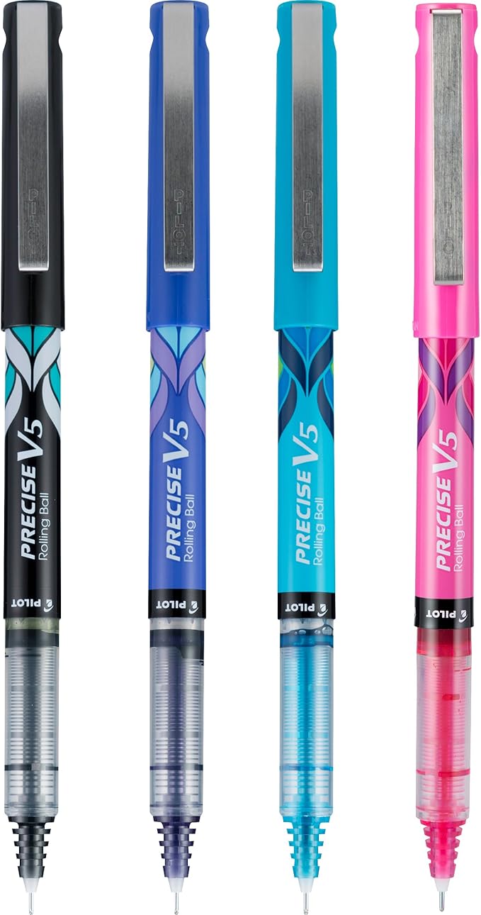 Pilot, Precise V5 Deco Collection, Capped Liquid Ink