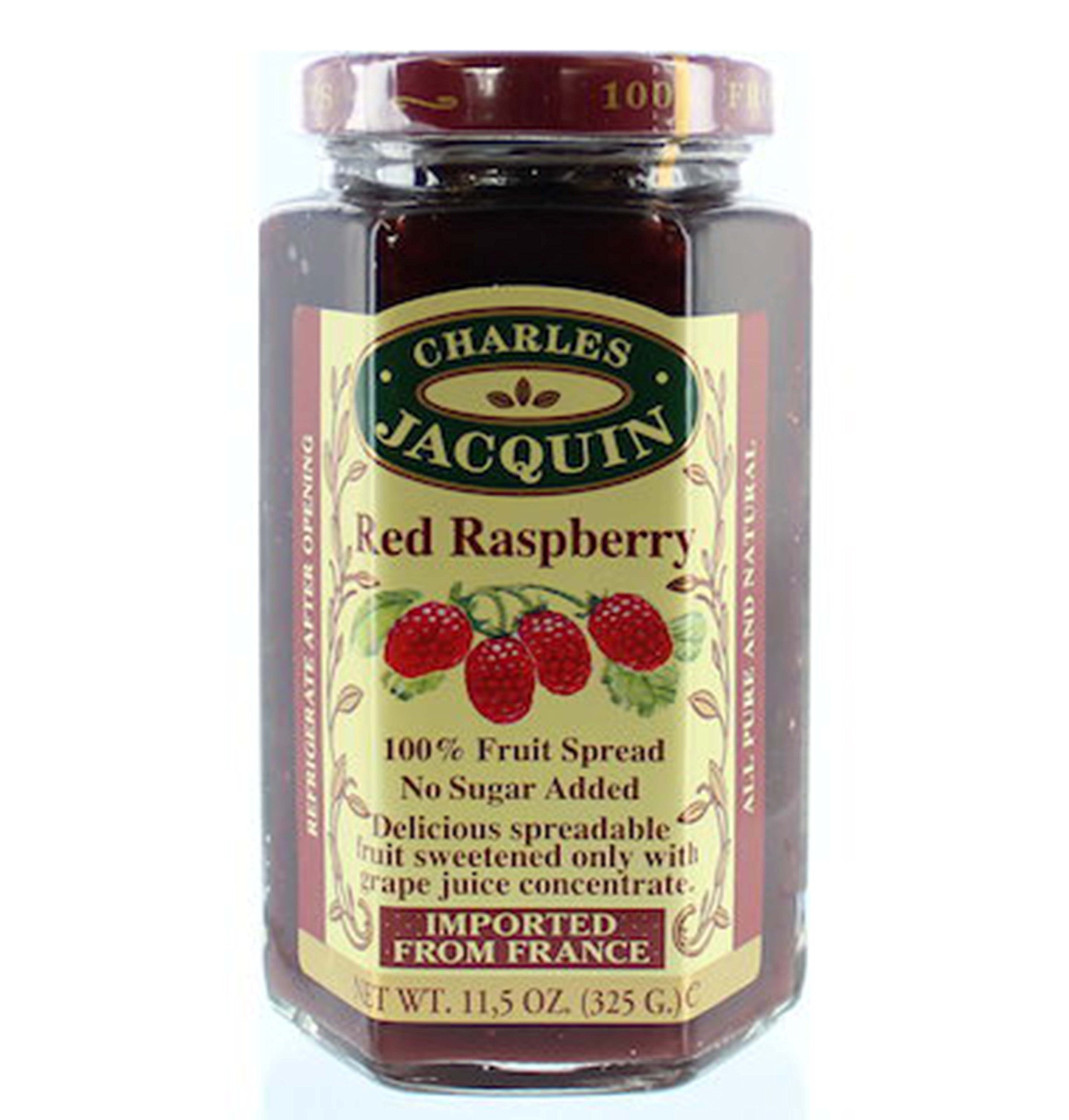 Charles Jacquin French All Natural Fruit Spread 11.5 Ounce Imported From France (Red Raspberry)