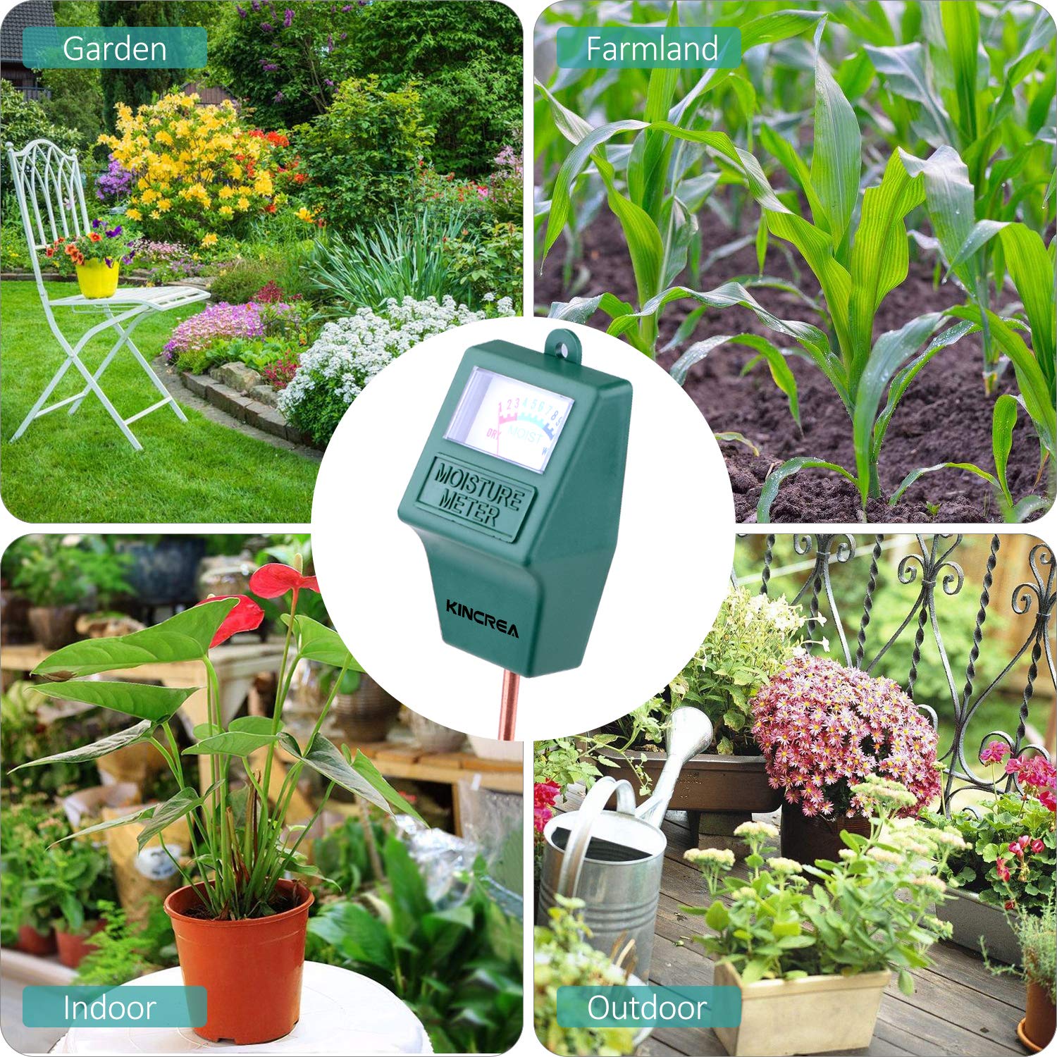 Buy KINCREA Soil Moisture Meter, Hygrometer Soil Water Monitor for