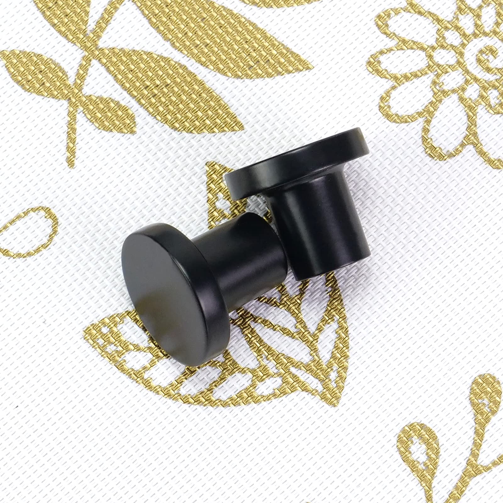 KHTUMEWARE-88478MB Round Knob, Matte Black, 1 in (25 mm), 10-Pack in Matte Black — KHTUMEWARE