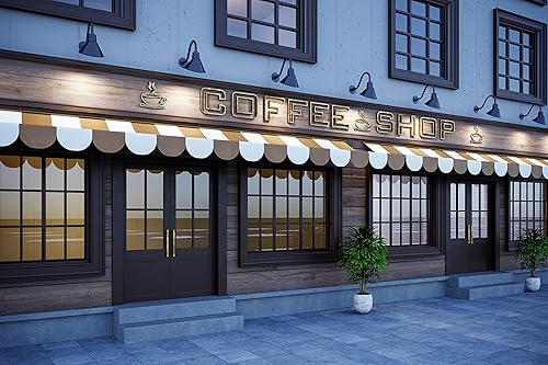 Miniatura 3 de Lámpara de señal de cuello de cisne con pantalla angular negra satinada de 10 pulgadas con brazo de extensión de 14.5 pulgadas de largo, aplique de