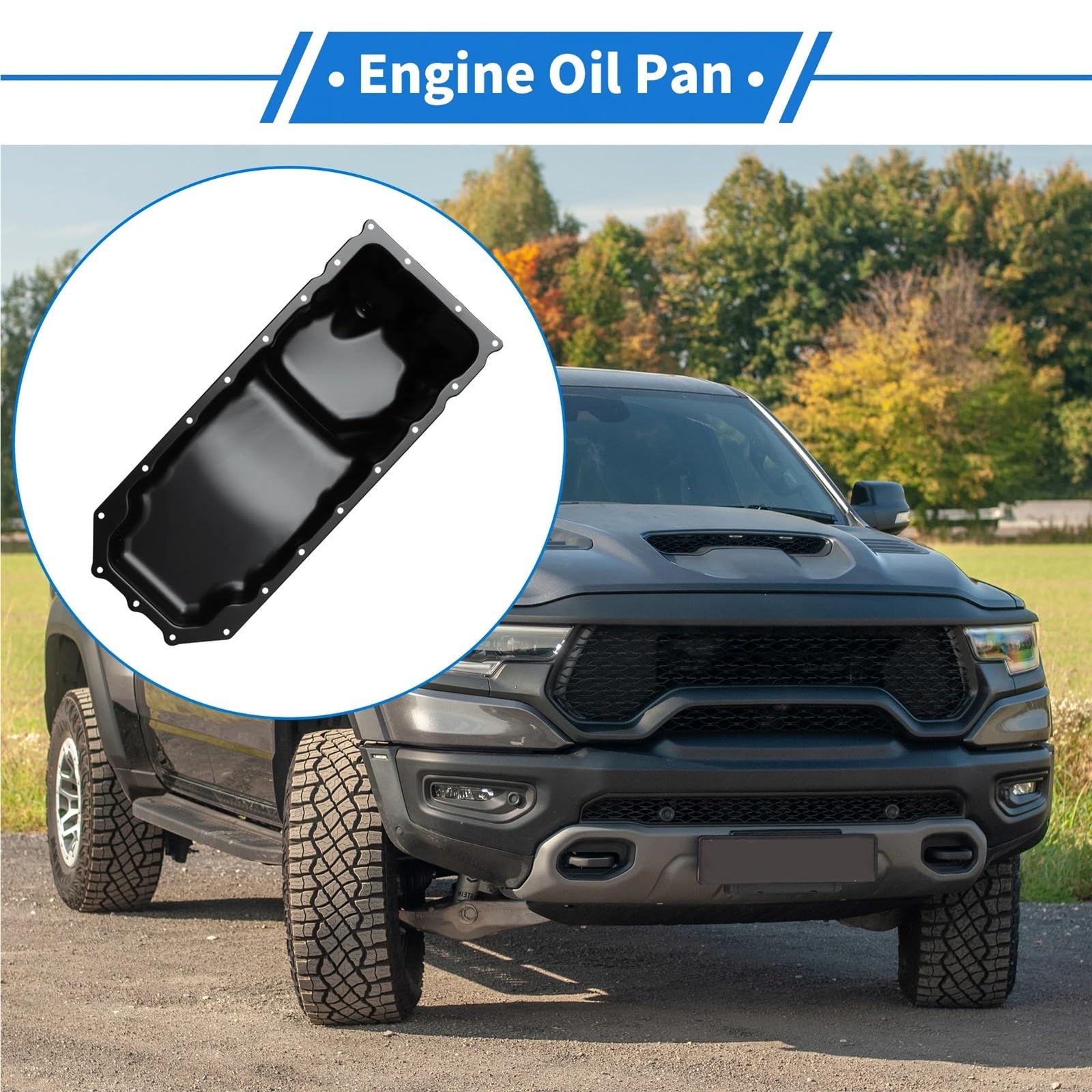 Miska olejowa z korkiem‌ Miska olejowa silnika pasuje do Dodge Ram 2500 2011-2020 04893207AA 264260 Wymiana miski olejowej‌