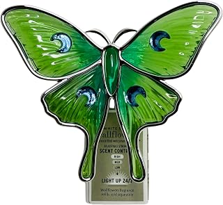 Bath and Body Green, Blue with Silver Butterfly Moth Adjustable Wallflowers Scent Control Fragrance
