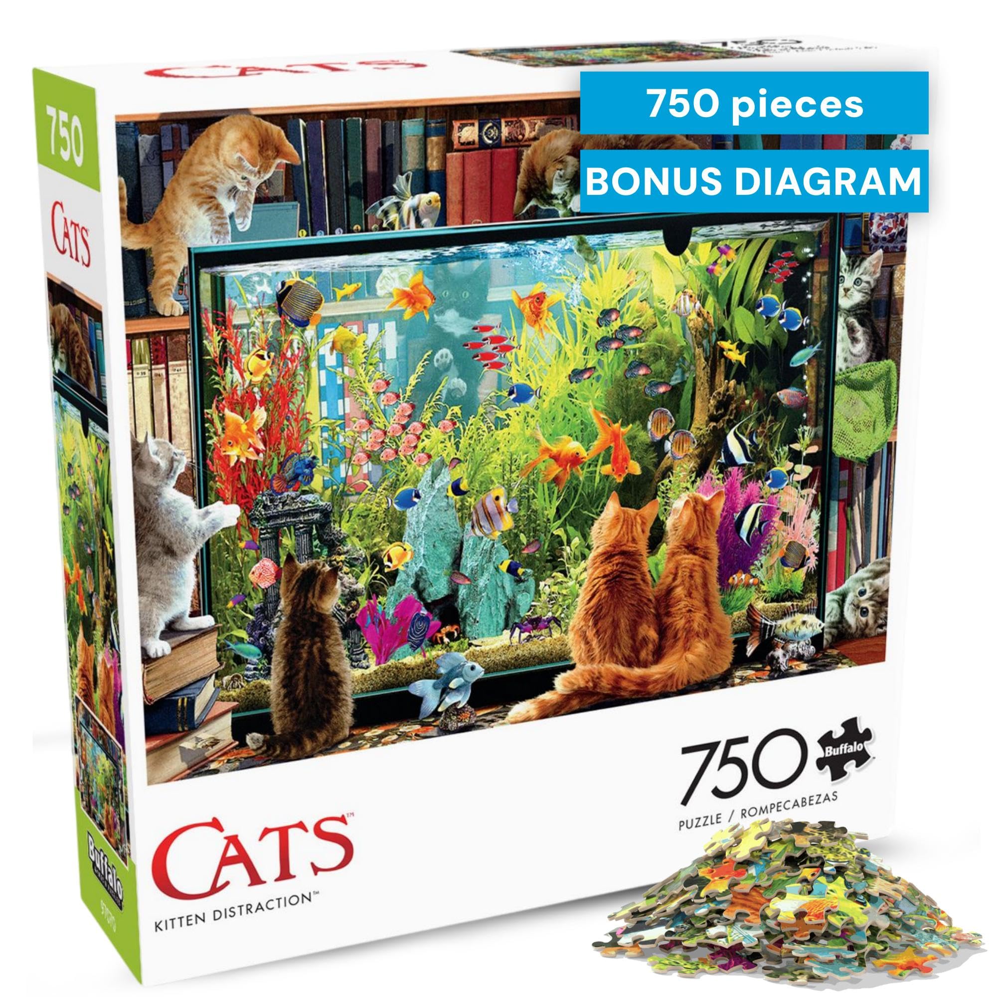 Kitten Distraction - 750 Piece Jigsaw Puzzle