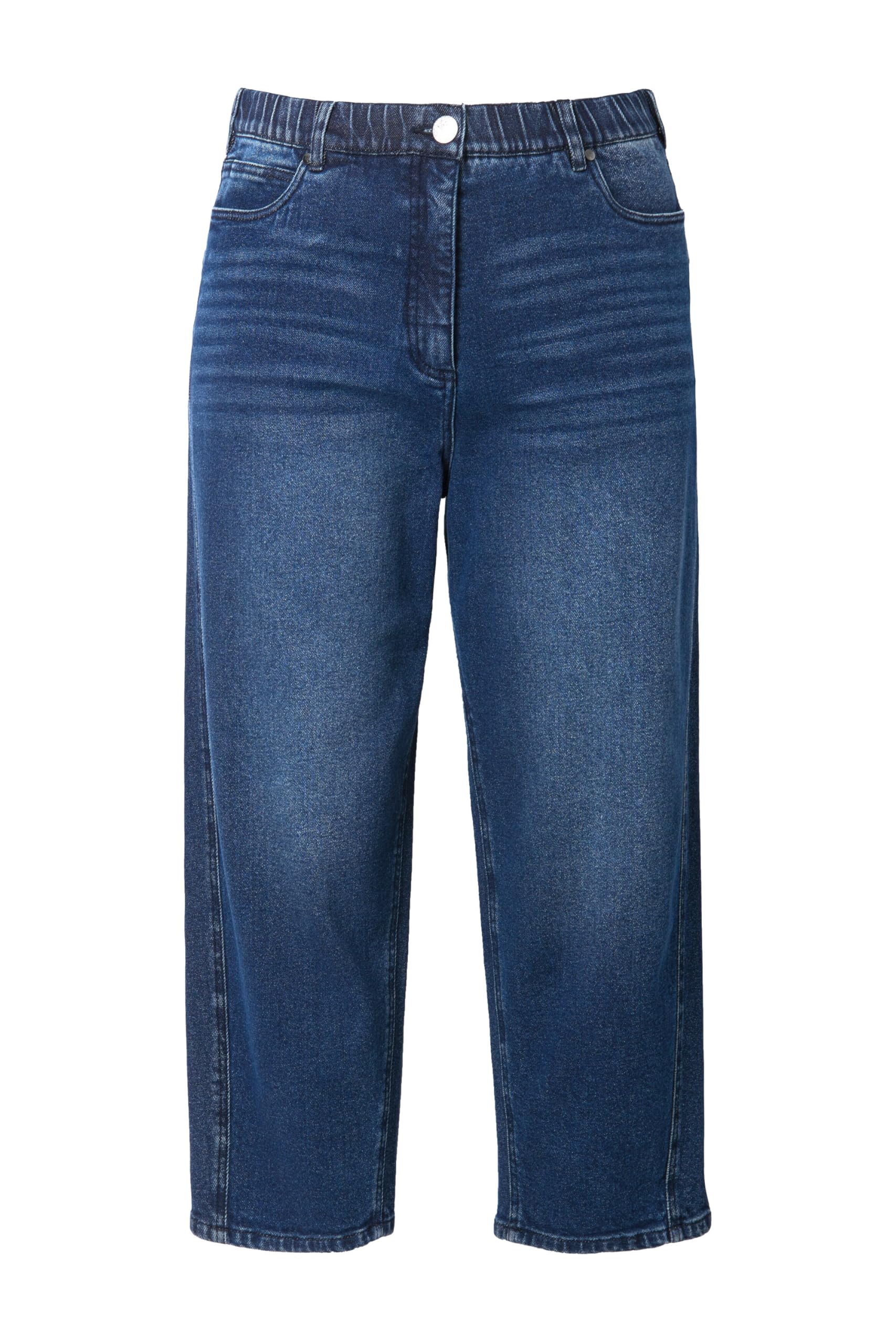 Ulla Popken Damen große Größen Übergrößen Plus Size Mom-Jeans, konisches Bein, Komfortbund 835367